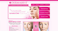 Desktop Screenshot of dermabestclinics.com